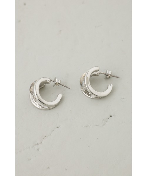 AZUL by moussy（アズールバイマウジー）の「クリアメタルプチフープピアス（ピアス（両耳用）・レディース・ゴールド系その他/シルバー・FREE）」の7枚目の写真