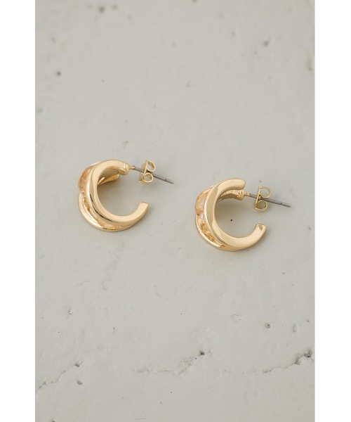 AZUL by moussy（アズールバイマウジー）の「クリアメタルプチフープピアス（ピアス（両耳用）・レディース・ゴールド系その他/シルバー・FREE）」の13枚目の写真