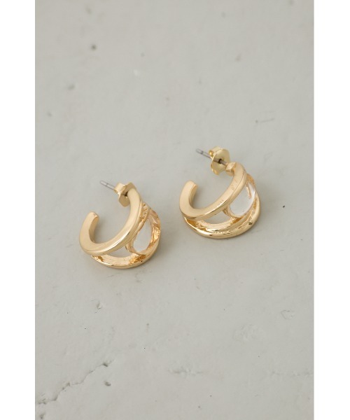AZUL by moussy（アズールバイマウジー）の「クリアメタルプチフープピアス（ピアス（両耳用）・レディース・ゴールド系その他/シルバー・FREE）」の11枚目の写真