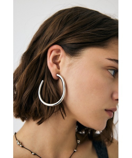 MOUSSY(マウジー)の「PHAT CIRCLE ピアス(ピアス(両耳用)・レディース・シルバー/ゴールド・FREE)」の1枚目の写真