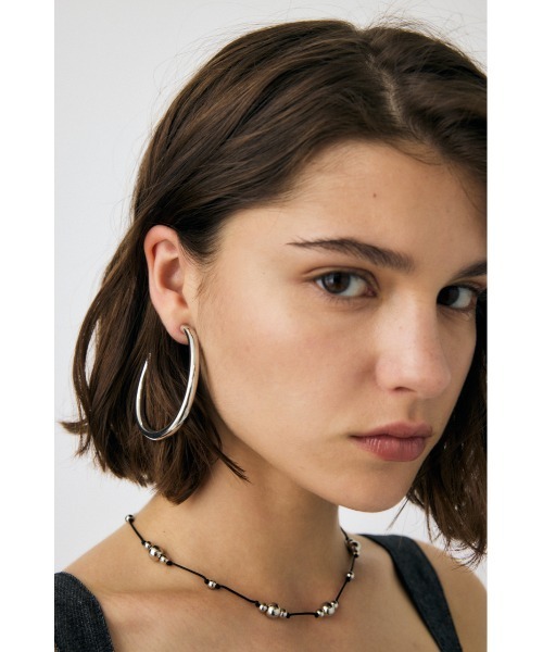 MOUSSY(マウジー)の「PHAT CIRCLE ピアス(ピアス(両耳用)・レディース・シルバー/ゴールド・FREE)」の4枚目の写真