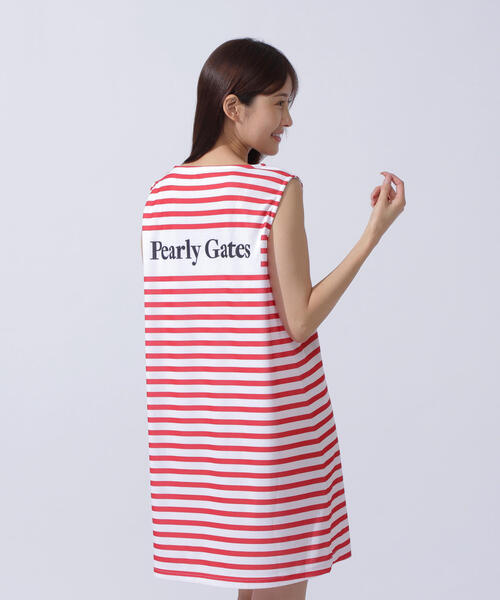 PEARLY GATES】ストレッチサッカー 半袖ポロワンピース