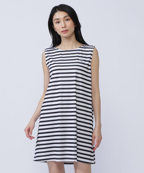 パーリーゲイツ　ワンピース 美品♡パーリーゲイツ♡ワンピース♡ボーダー♡ネイビー