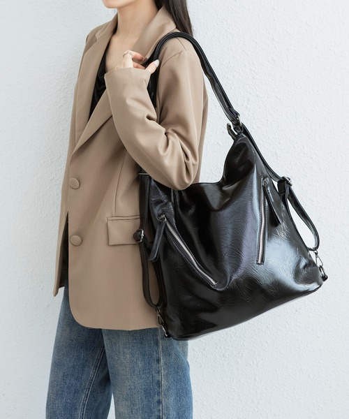 セール】アウトポケット3wayバックパック/ショルダーバッグ