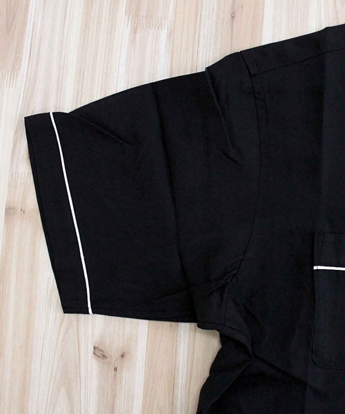 Schott（ショット）の「BOWLING SS-SHIRT LEATHER JAKCKET MAKES A MEN（シャツ/ブラウス・メンズ・ブラック・M/L/XL/XXL）」の6枚目の写真
