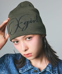 X-girl｜エックスガールのニットキャップ/ビーニー（グリーン