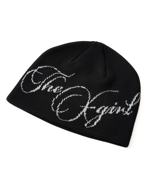 X-girl（エックスガール）の「GLITTER LOGO BEANIE（ニットキャップ/ビーニー・レディース・ブラック/ネイビー/オリーブ・ONE SIZE）」の9枚目の写真
