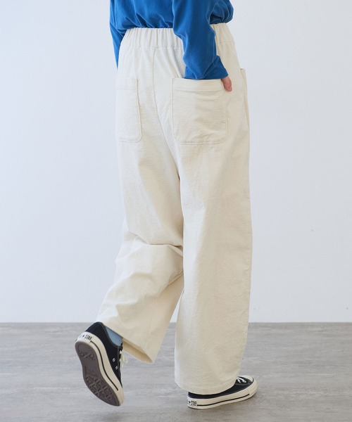 bulle de savon(ビュルデサボン)の「11W サッカーコーデュロイ パンツ(その他パンツ・レディース・アイボリー/ブラック/カーキ・FREE)」の6枚目の写真