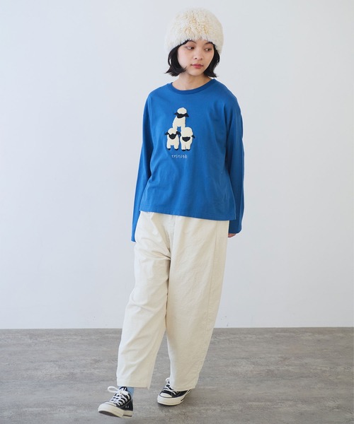 bulle de savon(ビュルデサボン)の「11W サッカーコーデュロイ パンツ(その他パンツ・レディース・アイボリー/ブラック/カーキ・FREE)」の8枚目の写真