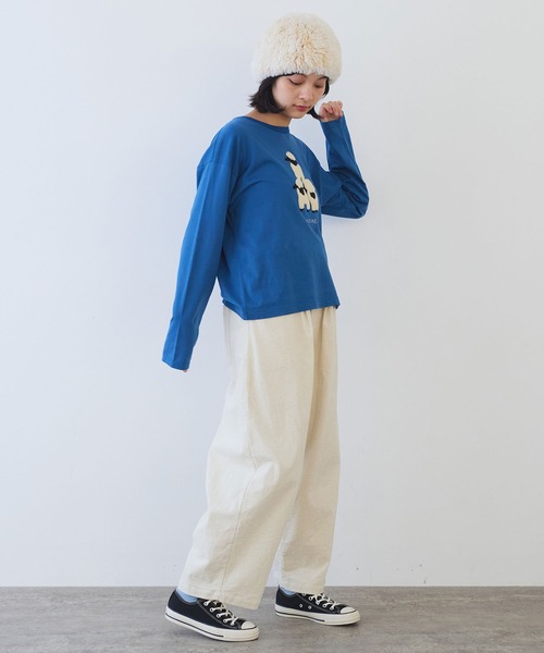 bulle de savon(ビュルデサボン)の「11W サッカーコーデュロイ パンツ(その他パンツ・レディース・アイボリー/ブラック/カーキ・FREE)」の11枚目の写真