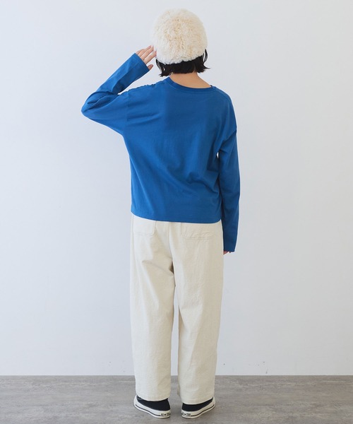 bulle de savon(ビュルデサボン)の「11W サッカーコーデュロイ パンツ(その他パンツ・レディース・アイボリー/ブラック/カーキ・FREE)」の12枚目の写真