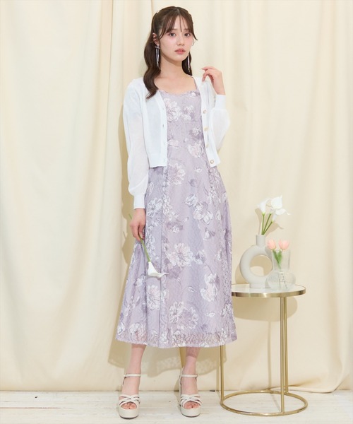 WILLSELECTION（ウィルセレクション）の「アソートボタンシアーカーディガン（カーディガン/ボレロ・レディース・ピンク/ブラック/サックスブルー/オフホワイト・FREE）」の7枚目の写真