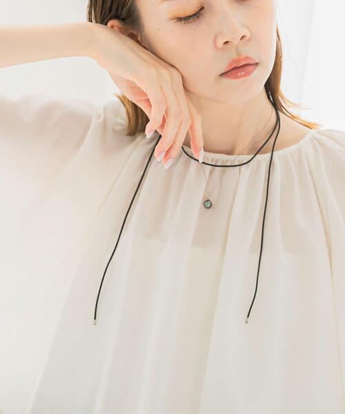 URBAN RESEARCH ROSSO WOMEN(アーバンリサーチ ロッソ)の「Favorible Black Pearl Combi Necklace(ネックレス・レディース・シルバー系その他・FREE)」の3枚目の写真