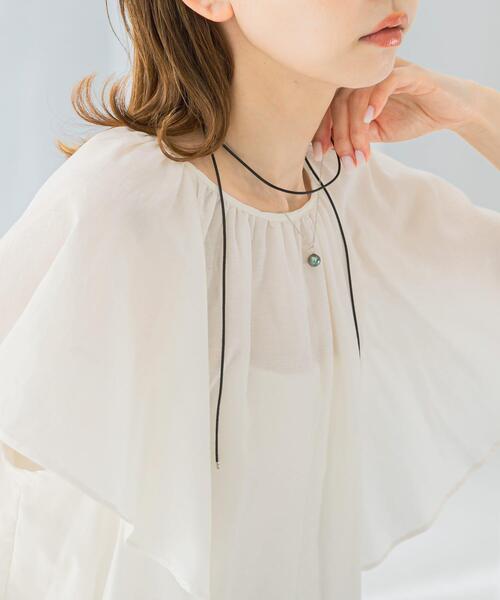 URBAN RESEARCH ROSSO WOMEN(アーバンリサーチ ロッソ)の「Favorible Black Pearl Combi Necklace(ネックレス・レディース・シルバー系その他・FREE)」の4枚目の写真