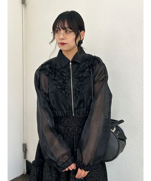 jouetie（ジュエティ）の「フリルシアーブルゾン（ブルゾン）」 - WEAR