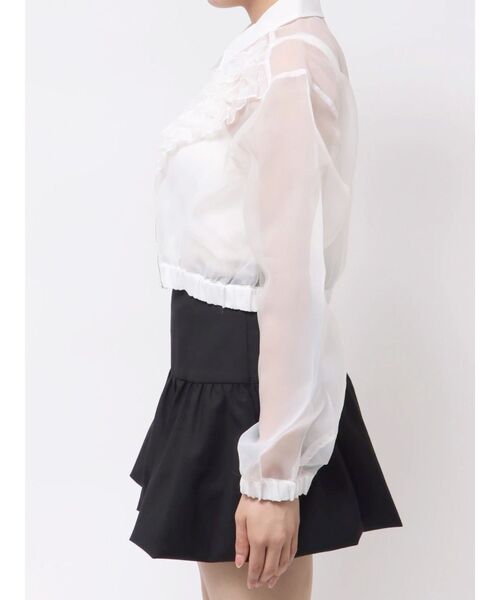 jouetie（ジュエティ）の「フリルシアーブルゾン（ブルゾン・レディース・オフホワイト/ブルー/ブラック・MEDIUM）」の17枚目の写真