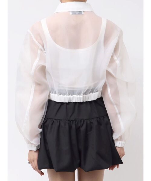 jouetie（ジュエティ）の「フリルシアーブルゾン（ブルゾン・レディース・オフホワイト/ブルー/ブラック・MEDIUM）」の16枚目の写真