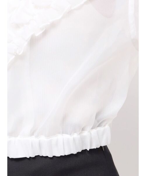 jouetie（ジュエティ）の「フリルシアーブルゾン（ブルゾン・レディース・オフホワイト/ブルー/ブラック・MEDIUM）」の12枚目の写真