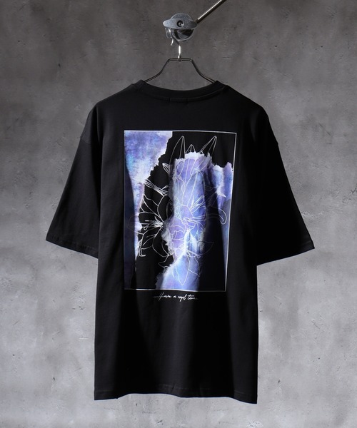 FUNALIVE(ファンアライブ)の「WS select 花柄バックプリント ロゴ刺繍Tシャツ(Tシャツ/カットソー・メンズ・ホワイト系2/ホワイト系3/ホワイト系4/ブラック系1/ブラック系2/ブラック系3/ブラック系4/ホワイト系1・L/M)」の6枚目の写真