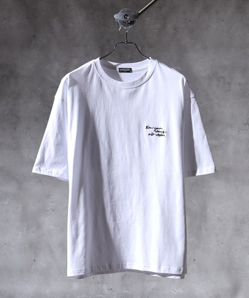 FUNALIVE(ファンアライブ)の「WS select 花柄バックプリント ロゴ刺繍Tシャツ(Tシャツ/カットソー・メンズ・ホワイト系2/ホワイト系3/ホワイト系4/ブラック系1/ブラック系2/ブラック系3/ブラック系4/ホワイト系1・L/M)」の11枚目の写真