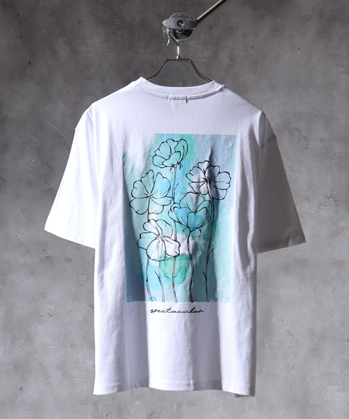 FUNALIVE(ファンアライブ)の「WS select 花柄バックプリント ロゴ刺繍Tシャツ(Tシャツ/カットソー・メンズ・ホワイト系2/ホワイト系3/ホワイト系4/ブラック系1/ブラック系2/ブラック系3/ブラック系4/ホワイト系1・L/M)」の16枚目の写真