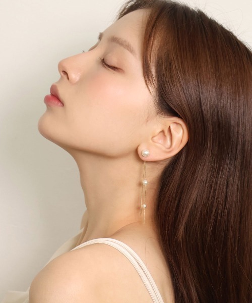 CEMONEMO(セモネモ)の「バックキャッチ パール スウィング ピアス(ピアス(両耳用)・レディース・その他4/その他1/その他2/その他3・FREE)」の6枚目の写真