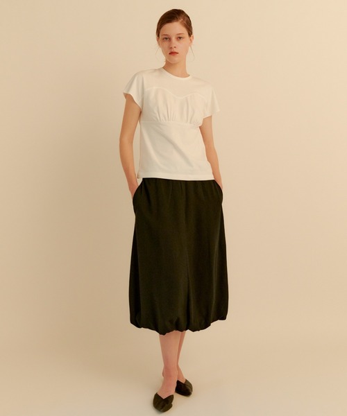 kiehtova(キエトヴァ)の「【kiehtova】PUFF BALLOON SKIRT/パフ バルーン スカート(スカート・レディース・ブラック・L/M)」の1枚目の写真