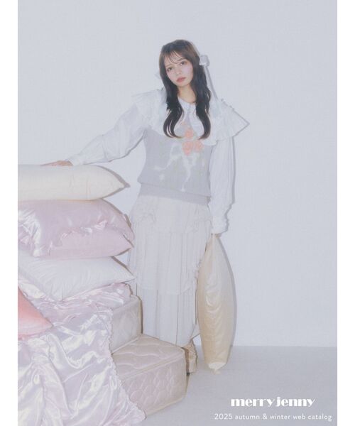 merry jenny（メリージェニー）の「frillfrillカラーブラウス（シャツ/ブラウス・レディース・ピンク/ベージュ/オフホワイト・FREE）」の13枚目の写真