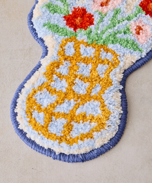SAHIR(サヒール)の「【SAHIR サヒール】Accent mat flower アクセントマット フラワー(ラグ/マット・レディース・サックスブルー・0)」の3枚目の写真