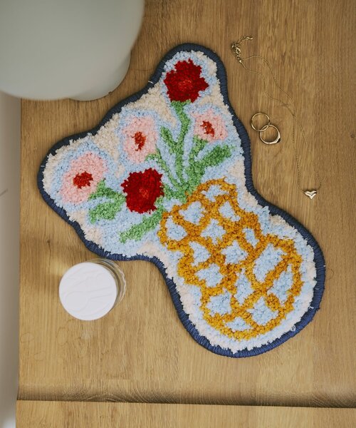 SAHIR(サヒール)の「【SAHIR サヒール】Accent mat flower アクセントマット フラワー(ラグ/マット・レディース・サックスブルー・0)」の12枚目の写真