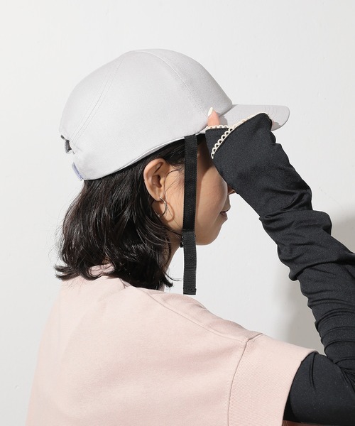 emesuelee（エメスーリー）の「自転車用 キャップ型 ヘルメット 男女兼用 軽量210g ヘルメット取り外し可（その他雑貨・レディース・グレー/ブラック/ベージュ/ライトグレー・フリー）」の3枚目の写真