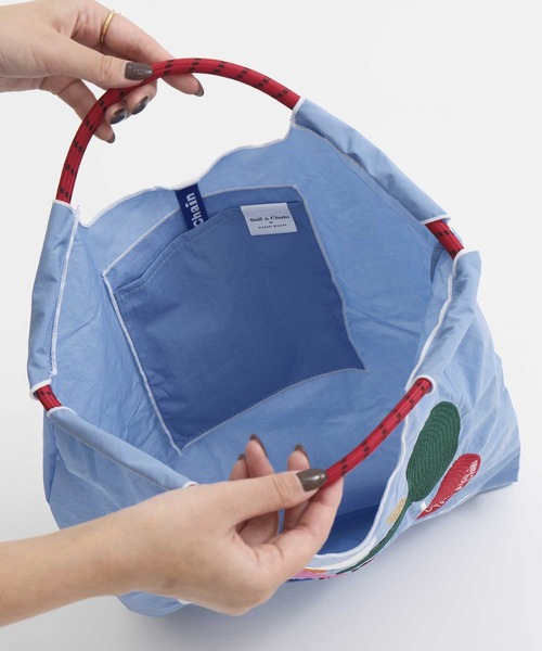 Ball&Chain（ボールアンドチェーン）の「【Ball&Chain/ボールアンドチェーン】S.APPLE-L.BLUE/トートバッグ/エコバッグ（トートバッグ・レディース・ライトブルー・FREE）」の2枚目の写真