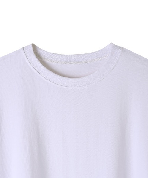 marjour(マージュール)の「WAIST TIE OVER TEE(Tシャツ/カットソー・レディース・ブラック/オフホワイト・M)」の7枚目の写真
