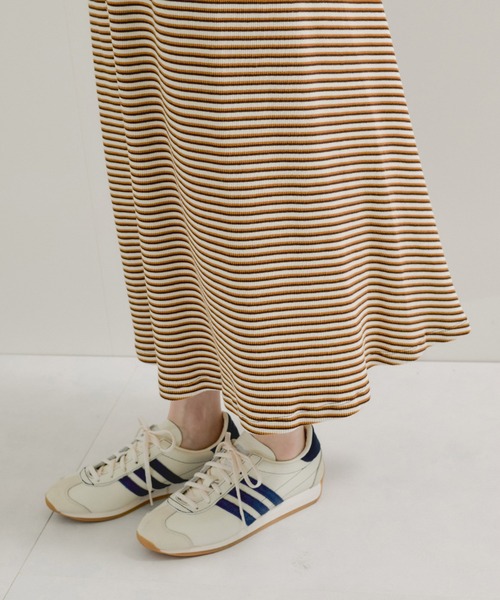 Healthknit(ヘルスニット)の「【Healthknit/ヘルスニット】別注/クルーネックボーダーワンピース(ワンピース・レディース・パープル系その他2/オレンジ系その他2・FREE)」の15枚目の写真