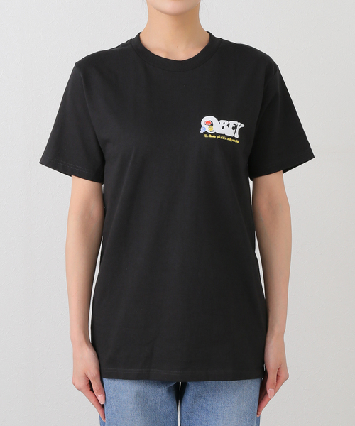 OBEY（オベイ）の「【OBEY / オベイ】OBEY EARTH DROP OUT 165264120-25U（Tシャツ/カットソー・レディース・ブラック/ブルー・SMALL/MEDIUM）」の5枚目の写真