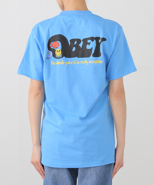 OBEY（オベイ）の「【OBEY / オベイ】OBEY EARTH DROP OUT 165264120-25U（Tシャツ/カットソー・レディース・ブラック/ブルー・SMALL/MEDIUM）」の10枚目の写真
