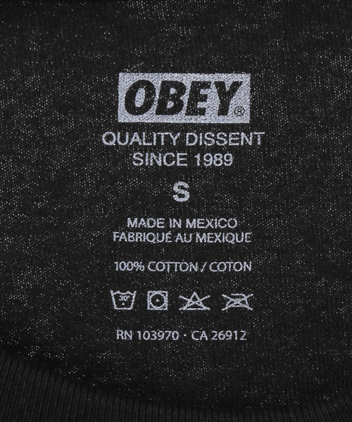 OBEY（オベイ）の「【OBEY / オベイ】OBEY EARTH DROP OUT 165264120-25U（Tシャツ/カットソー・レディース・ブラック/ブルー・SMALL/MEDIUM）」の14枚目の写真