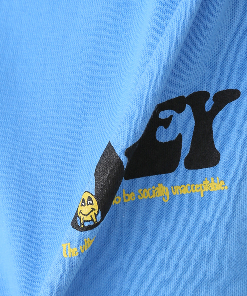OBEY（オベイ）の「【OBEY / オベイ】OBEY EARTH DROP OUT 165264120-25U（Tシャツ/カットソー・レディース・ブラック/ブルー・SMALL/MEDIUM）」の8枚目の写真