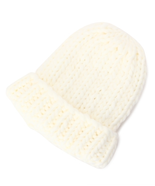 AG by aquagirl(エージーバイアクアガール)の「ローゲージニットワッチ(ニットキャップ/ビーニー・レディース・ベージュ/ホワイト/レッド・00)」の2枚目の写真