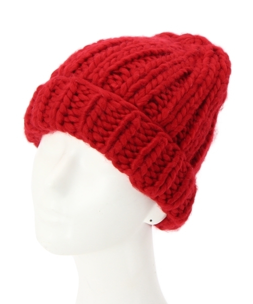 AG by aquagirl(エージーバイアクアガール)の「ローゲージニットワッチ(ニットキャップ/ビーニー・レディース・ベージュ/ホワイト/レッド・00)」の5枚目の写真