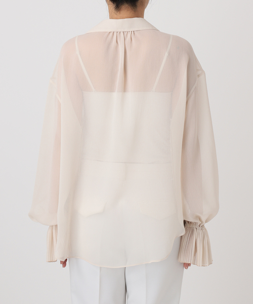 プリーツフリルブラウス（シャツ/ブラウス）｜NOBLE（ノーブル