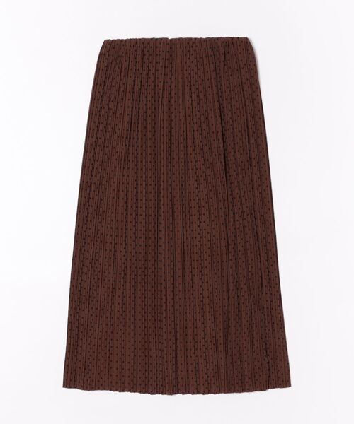 INTERPLANET（インタープラネット）の「シアーマンスドットプリーツナロースカート（スカート・レディース・ブラック/ブラウン・FREE）」の20枚目の写真