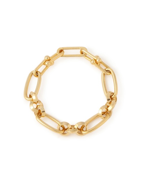ADAM ET ROPE'(アダムエロペ)の「【EO(イオ)】Design chain bracelet(ブレスレット・レディース・ゴールド・FREE)」の3枚目の写真