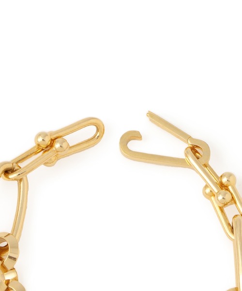 ADAM ET ROPE'(アダムエロペ)の「【EO(イオ)】Design chain bracelet(ブレスレット・レディース・ゴールド・FREE)」の5枚目の写真