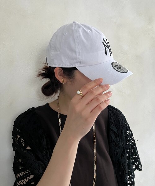 DouDou（ドゥドゥ）の「【NEW ERA/ニューエラ】NY（キャップ・レディース・ホワイト・FREE）」の4枚目の写真