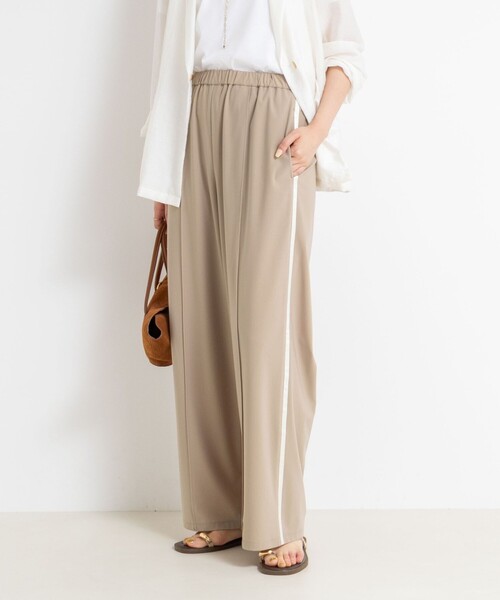 ウォッシャブルサイドライントリコットパンツ NOLLEY'S｜ウォッシャブルサイドライントリコットパンツ