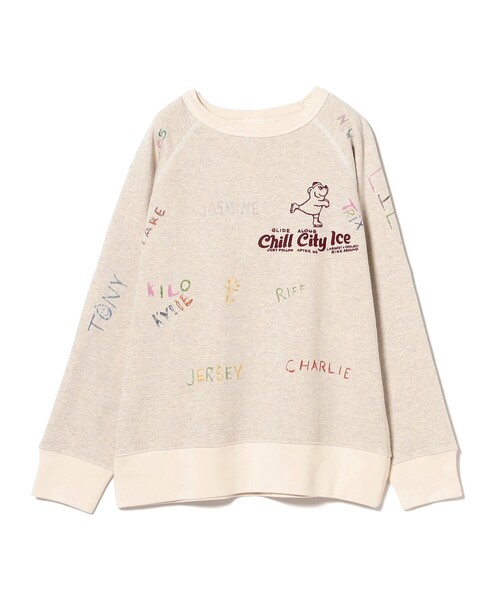 こども ビームス（コドモビームス）の「DENIM DUNGAREE / FRIENDS スウェット 2025FW（135～145cm）（スウェット・キッズ・ホワイト系その他3/ブラック系その他2・145/135）」の2枚目の写真