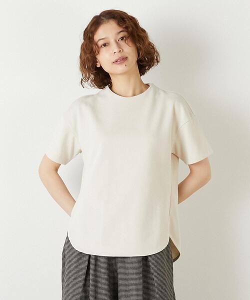 LOGEMENT DE CLAIRE(ロジュモンドクレール)の「【LOURMARIN】コットンミニ裏毛フレンチプルオーバー(Tシャツ/カットソー・レディース・ブラウン/ピンク系その他/ライトベージュ・FREE)」の3枚目の写真