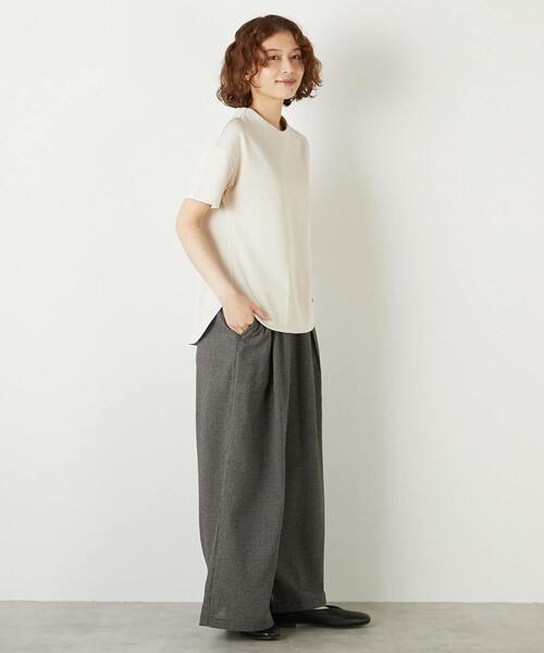 LOGEMENT DE CLAIRE(ロジュモンドクレール)の「【LOURMARIN】コットンミニ裏毛フレンチプルオーバー(Tシャツ/カットソー・レディース・ブラウン/ピンク系その他/ライトベージュ・FREE)」の4枚目の写真
