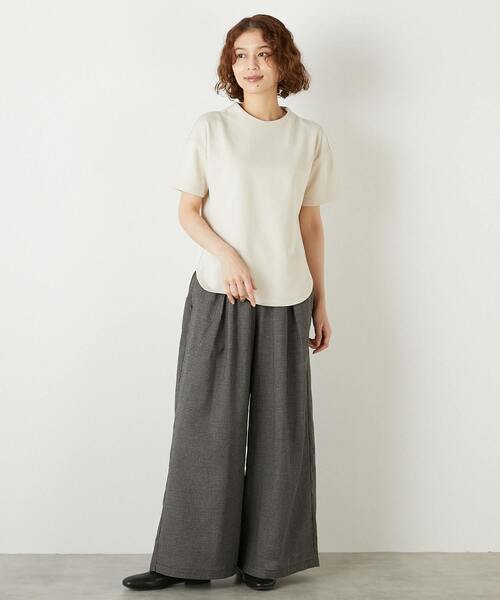 LOGEMENT DE CLAIRE(ロジュモンドクレール)の「【LOURMARIN】コットンミニ裏毛フレンチプルオーバー(Tシャツ/カットソー・レディース・ブラウン/ピンク系その他/ライトベージュ・FREE)」の5枚目の写真